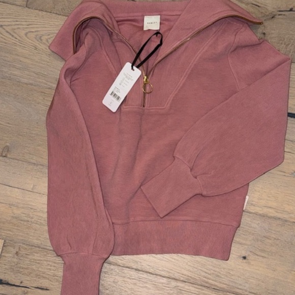 VARLEY Vine Half-Zip Sweatshirt SMALL Rose color - Picture 5 of 6